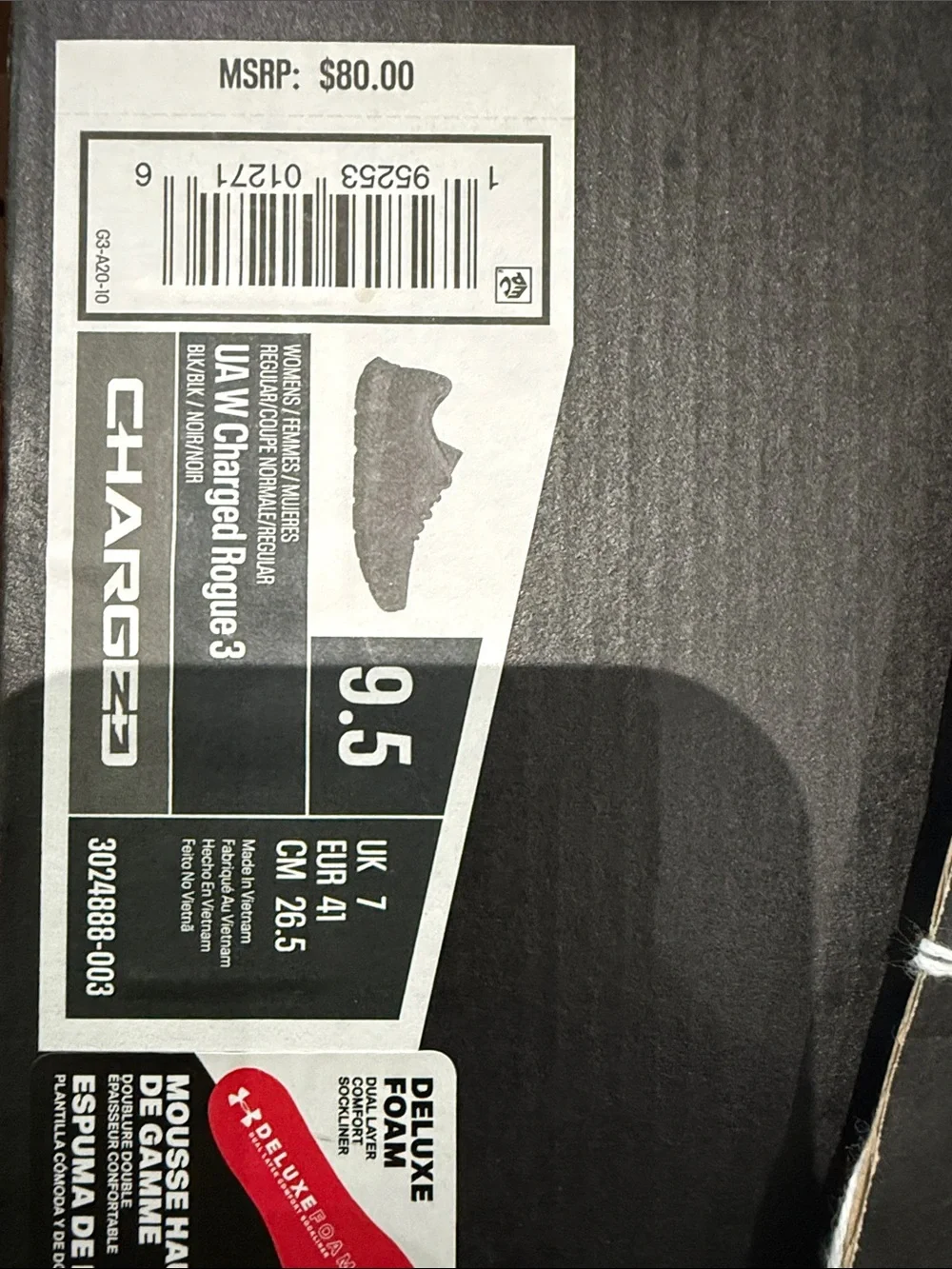 Under Armour Men's Charged Rogue 3 Running Shoes 2797